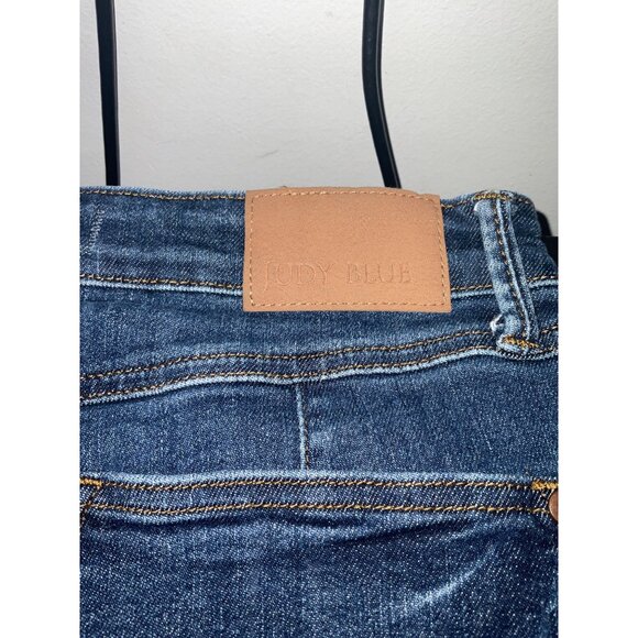 JUDY BLUE Dark Wash Skinny Fit Blue Jeans size 13/31 - Picture 11 of 12